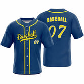 Aegean Custom Classic Full Button Baseball Jersey